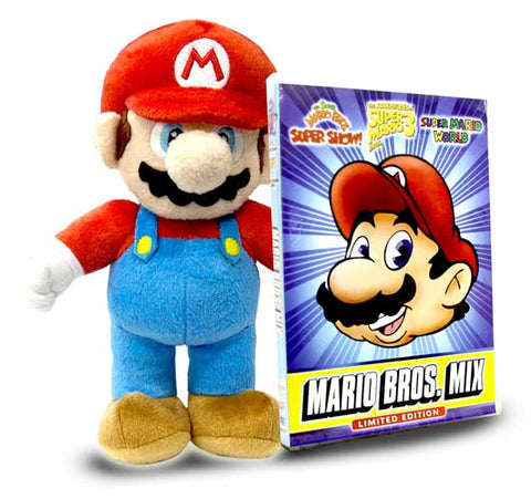 Super Mario Brothers - Mega Mario Mix (Includes Super Mario - Mario Plush) DVD Movie 