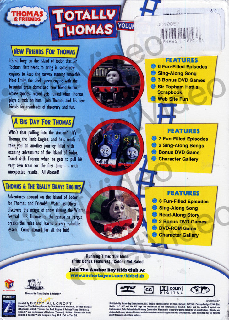 Thomas and Friends Totally Thomas (Volume 4) (Boxset) on DVD Movie