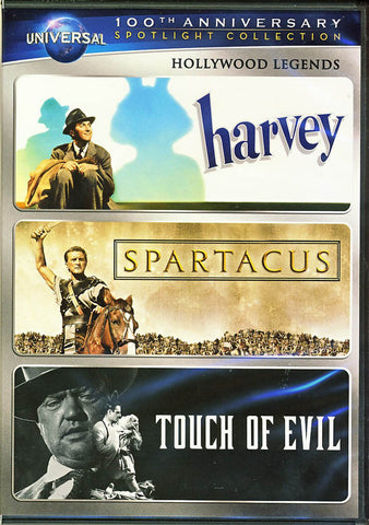 Harvey / Spartacus / Touch of Evil (Hollywood Legends) (Universal s 100th Anniversary) DVD Movie 