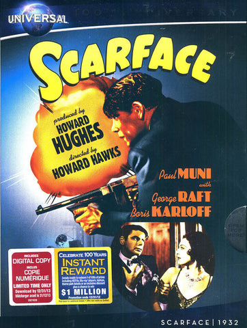 Scarface (Cinema Classics) (Howard Hawks) (Universal's 100th Anniversary)(Slipcover) DVD Movie 