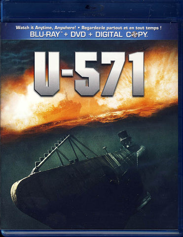 U-571 (Blu-ray + DVD + Digital Copy)(Bilingual) (Blu-ray) BLU-RAY Movie 