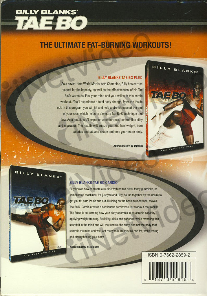 Billy Blanks' Tae Bo - Flex / Cardio (2-Pack) on DVD Movie