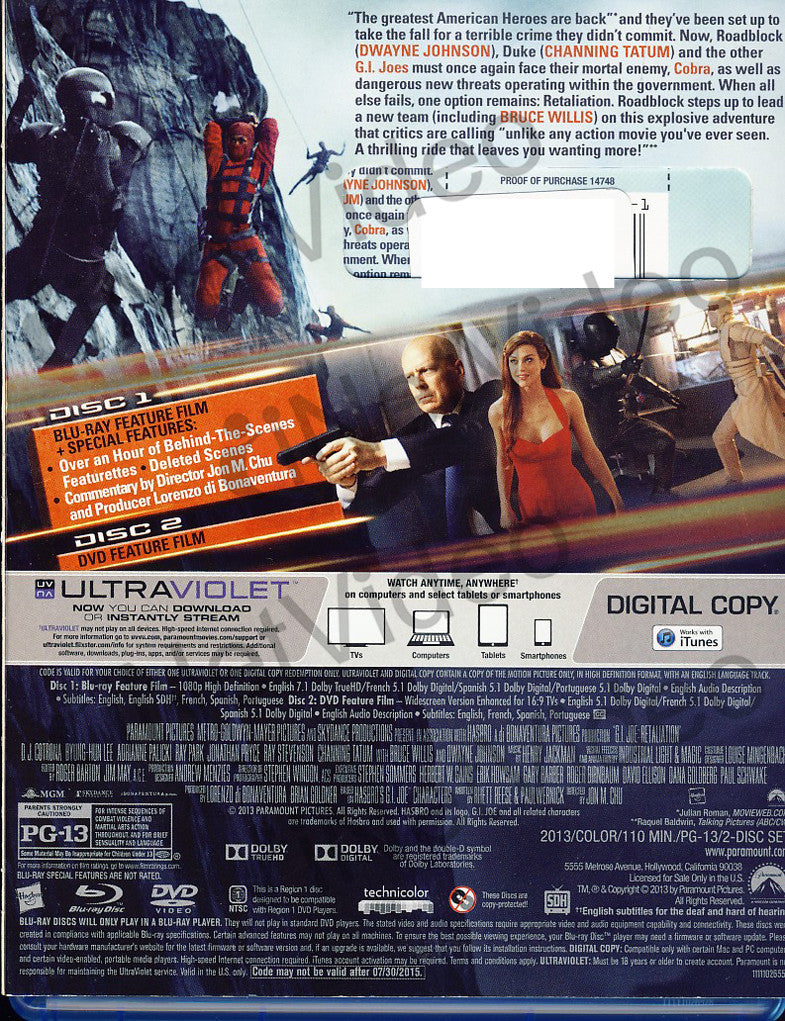 G.I. Joe - Colección 3 Películas - BD [Blu-ray]