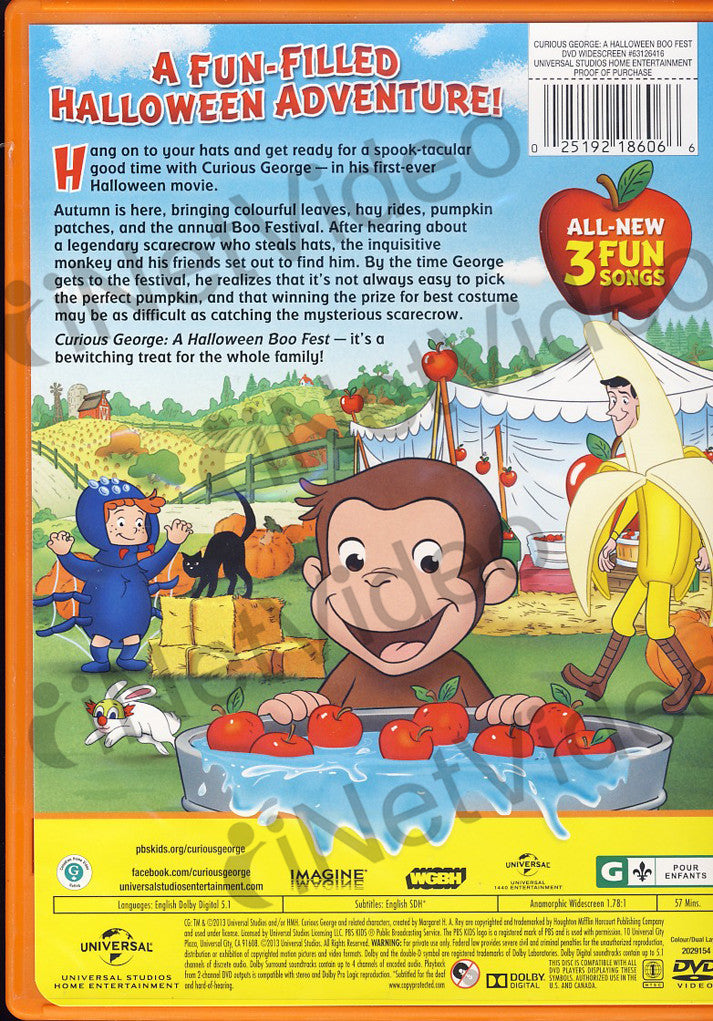 Curious A Halloween Boo Fest on DVD Movie