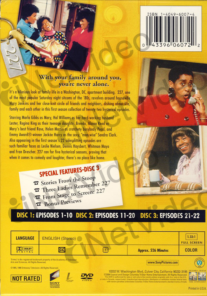 227 The Complete First Season (Boxset) on DVD Movie