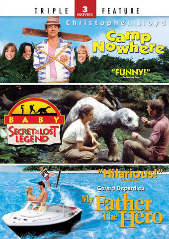 Camp Nowhere / Baby: Secret of the Lost Legend / My Father the Hero (3 Movies Triple Feature) DVD Movie 