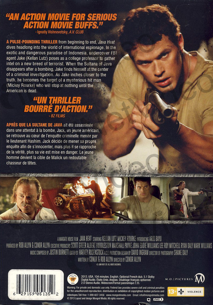 Java Heat on DVD Movie