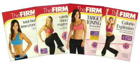 The Firm - (Total Body Time-Crunch,Cardio Dance Express,Target Toning,Calorie Explosion) (Boxset) DVD Movie 