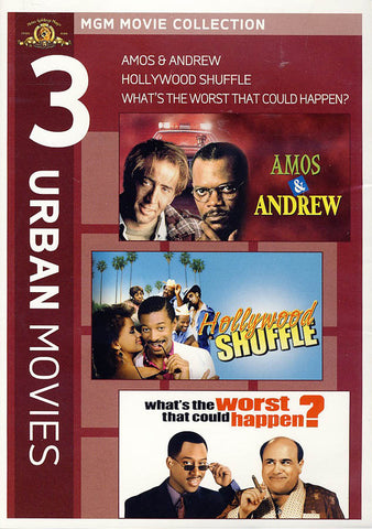 MGM 3 Urban Movies - What's the Worst That Could Happen / Amos & Andrew / Hollywood Shuffle DVD Movie 