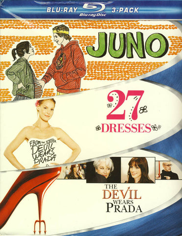 Juno / 27 Dresses / The Devil Wears Prada (Boxset) (Blu-ray) BLU-RAY Movie 