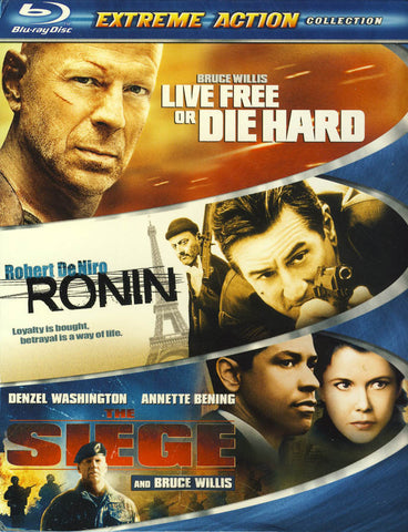 Live Free or Die Hard / Ronin / The Siege (Extreme Action) (Boxset