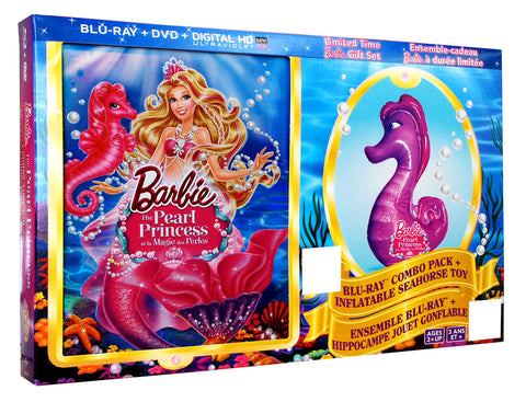 Barbie: The Pearl Princess (Blu-ray+DVD)(with Inflatable Seahorse)(Boxset)(Blu-ray)(Value Gift Set) BLU-RAY Movie 