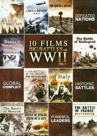 10-Film - Big Battles Of WWII DVD Movie 