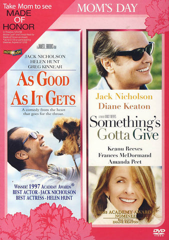 As Good As It Gets/Something's Gotta Give (Double Feature) DVD Movie 