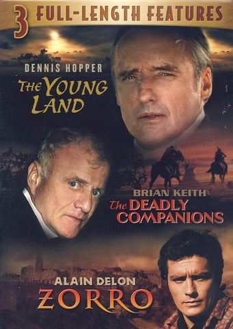 The Young Land/The Deadly Companions/Zorro (Triple Feature) DVD Movie 