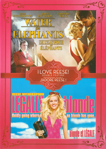 Water for Elephants/Legally Blonde (Double Feature)(Bilingual) DVD Movie 