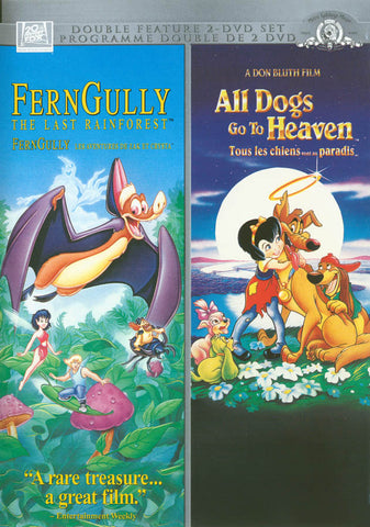 FernGully / All Dogs Go to Heaven (Double Feature) DVD Movie 
