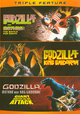 Godzilla vs. Mothra / Godzilla vs. King Ghidorah / Godzilla, Mothra, and King Ghidorah: Giant Monste DVD Movie 