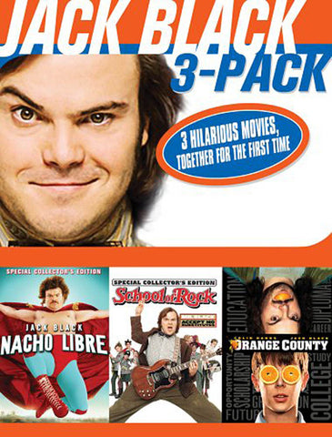 Jack Black 3 Pack (Nacho Libre / School of Rock / Orange County) (Boxset) (DO NOT ENTER) DVD Movie 