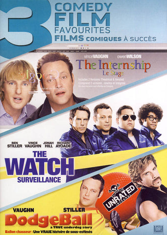 The Internship / The Watch / Dodgeball: True Underdog Story (Keepcase) (Bilingual) DVD Movie 