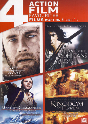 Castaway / Last of The Mohicans / Master And Commander / Kingdom of Heaven (Boxset) (Bilingual) DVD Movie 