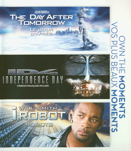 The Day After Tomorrow/Independence Day/I, Robot (Triple Feature) (Blu-ray) (Bilingual) BLU-RAY Movie 
