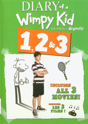 Diary of a Wimpy Kid (Journal d un degonfle) 1,2 & 3 DVD Movie 