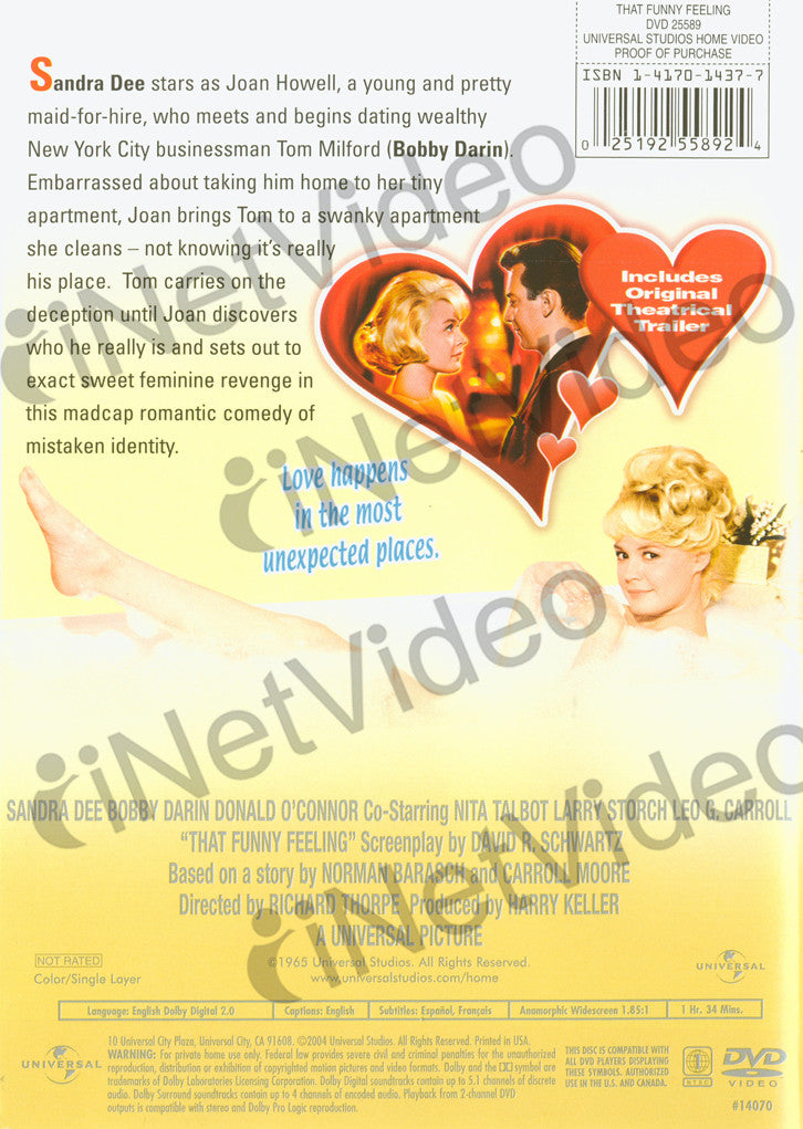 That Funny Feeling On DVD Movie