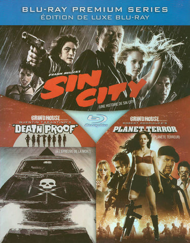 Death Proof / Planet Terror / Sin City (Triple Feature) (Boxset) (Blu-ray) BLU-RAY Movie 
