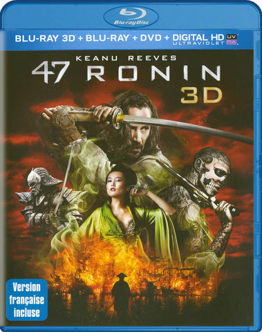 47 Ronin 3D (Blu-ray 3D + Blu-ray + DVD + UltraViolet) (Bilingual) (Blu-ray) BLU-RAY Movie 