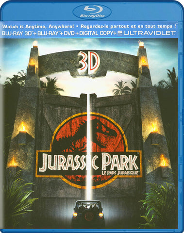 Jurassic Park 3D (Blu-ray 3D + Blu-ray + DVD + UltraViolet) (Bilingual) (Blu-ray) BLU-RAY Movie 