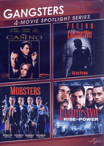 Gangsters (Casino / Carlito s Way / Mobsters / Carlito s Way : Rise To Power) (4-Movie Spotlight Ser DVD Movie 