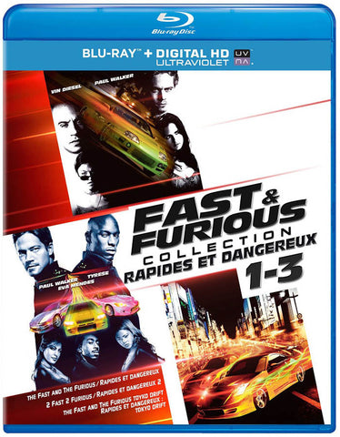 Fast & Furious Collection: 1-3 (Blu-ray + Digital HD + UltraViolet) (Bilingual) (Blu-ray) BLU-RAY Movie 