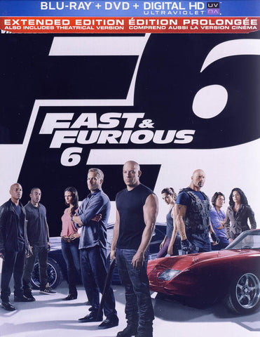 Fast & Furious 6 (Blu-ray + DVD + Digital HD + UltraViolet) (Bilingual) (Steelcase) (Blu-ray) BLU-RAY Movie 