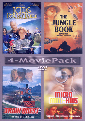Kids of the Round Table / The Jungle Book / Train Quest / Micro Mini-Kids (4-Movie Pack) DVD Movie 