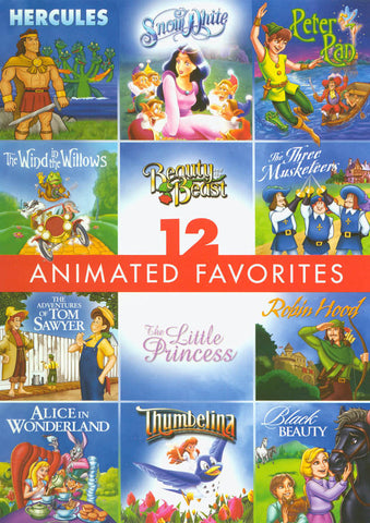 12 Animated Favorites - Family Film DVD Movie 