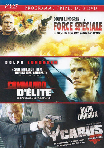 Force Speciale / Commando D'Elite / Icarus (VVS Triple Feature) DVD Movie 