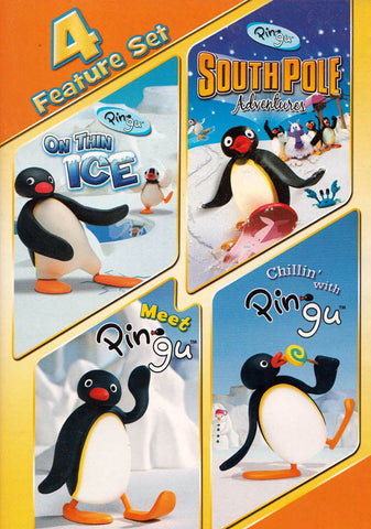 On thin Ice / South Pole Adventures / Meet Pingu / Chillin with Pingu (4 Feature Set) (MAPLE) DVD Movie 