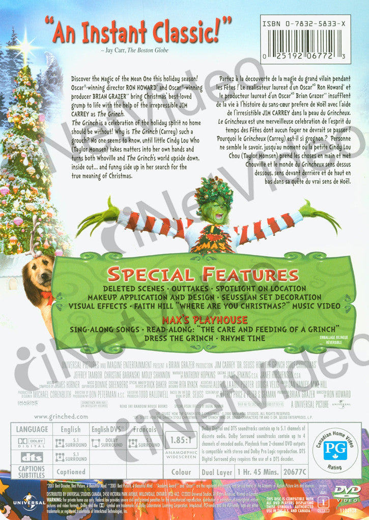 How The Grinch Stole Christmas Dvd Menu