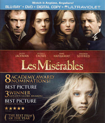 Les Miserables (Blu-ray + DVD + Digital Copy + UltraViolet) (Blu-ray)
