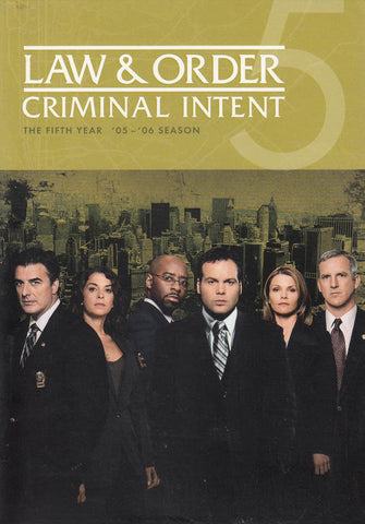 Law & Order - Criminal Intent - The Fifth Year (Boxset) DVD Movie 
