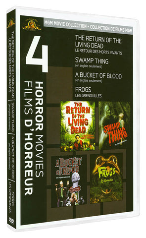 Return Of The Living Dead/Swamp Thing/Bucket Of Blood/Frogs (Boxset) (Bilingual) DVD Movie 