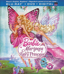 Barbie Mariposa & The Fairy Princess (Bilingual) (Blu-Ray + DVD +Digital Copy + UltraViolet) (Blu-ra