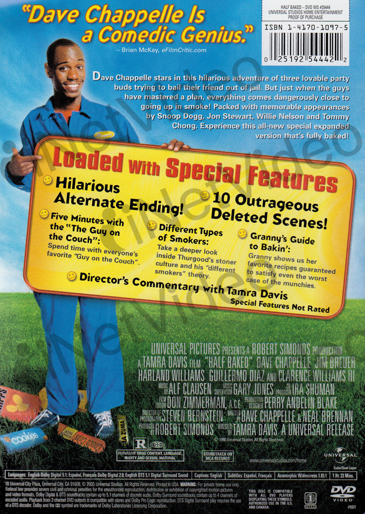 Half Baked (Fully Baked Widescreen Edition) on DVD Movie