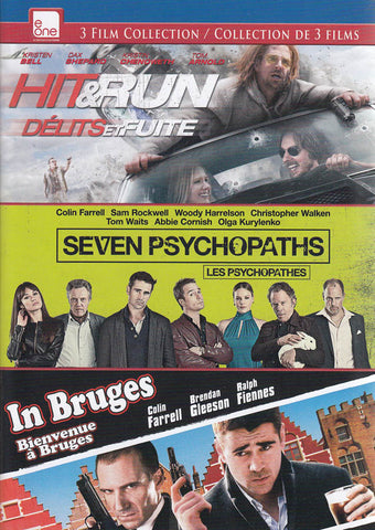 Hit And Run / Seven Psychopaths / In Bruges (Triple Feature) (Bilingual) DVD Movie 