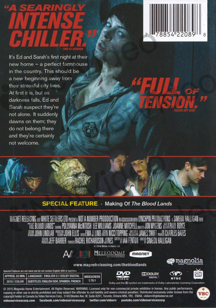The Blood Lands (VSC) on DVD Movie