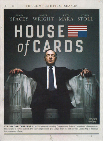 House of Cards - The Complete (1st) First Season (Boxset) DVD Movie 