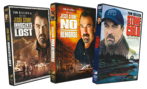 Jesse Stone: Innocent Lost / Jesse Stone: No Remorse / Stone Cold (Tom Selleck Movies 3-PACK) DVD Movie 
