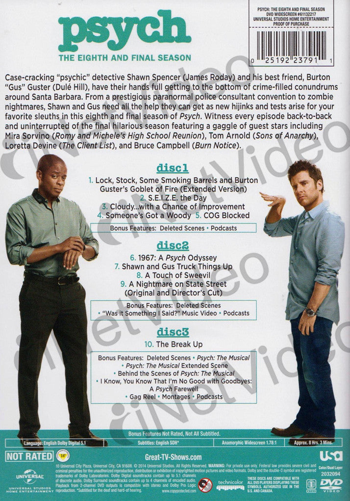 Psych Season 8 Dvd Cover