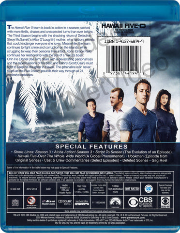 Hawaii Five-0 - Season 3 (Blu-ray) BLU-RAY Movie 